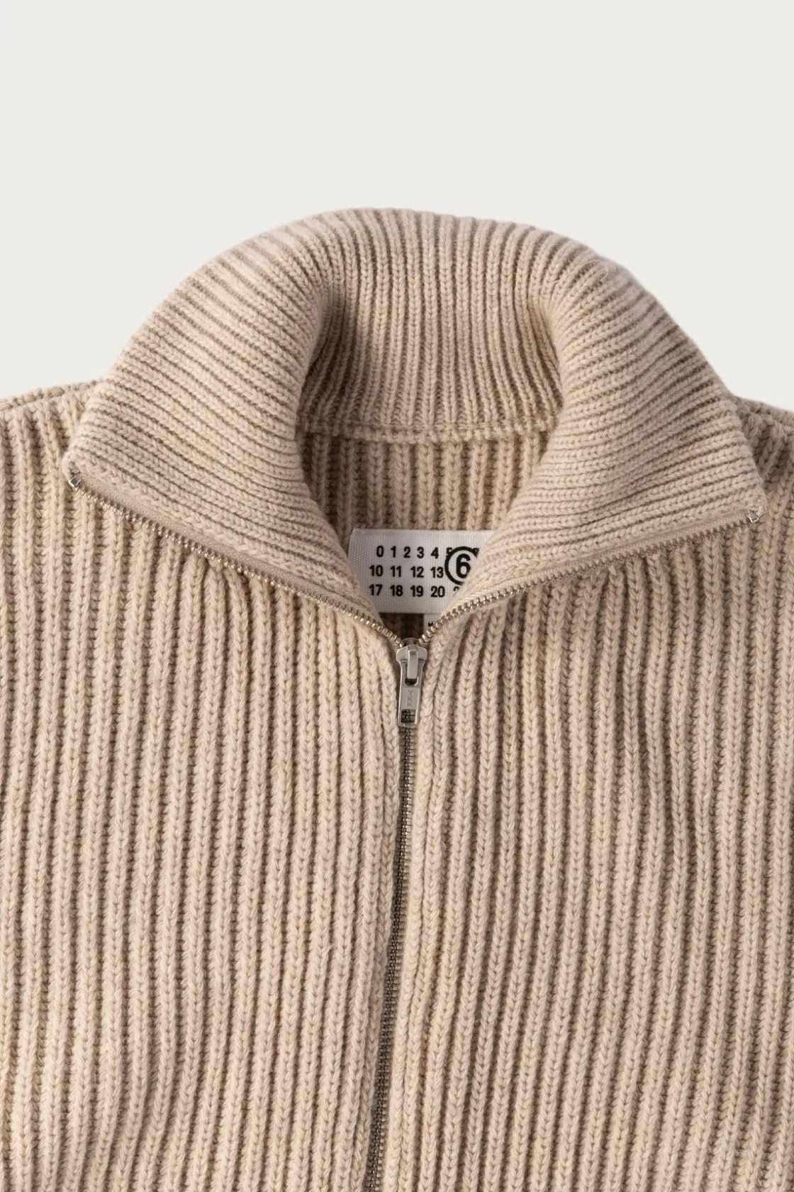 Sweaters<MM6 Maison Margiela Distressed Zip Sweater - Grey