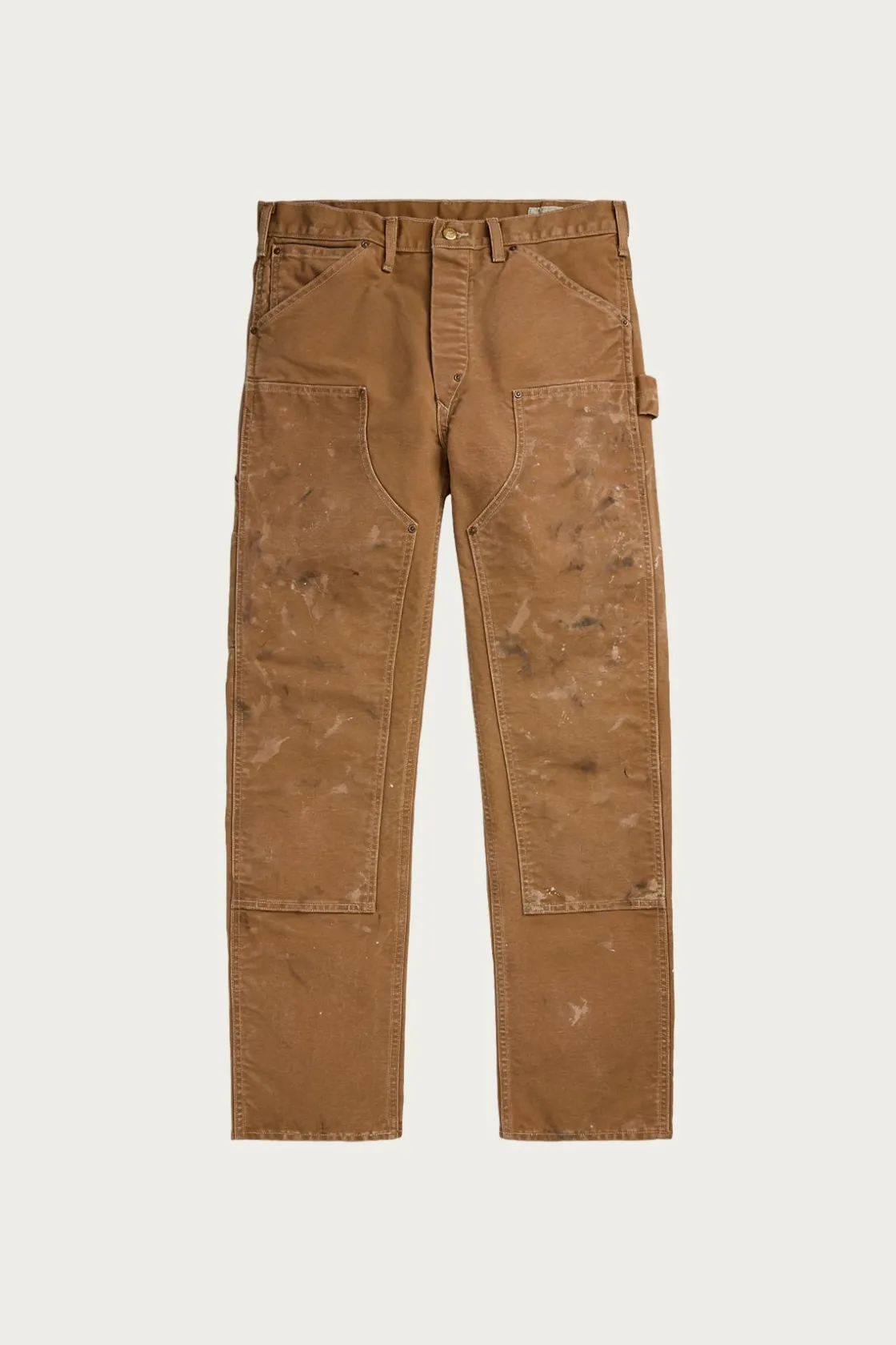 Pants<RRL Engineer Fit Distressed Carpenter Pant - Khaki