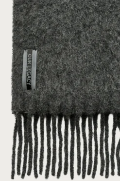 Accessories<Our Legacy Estate Scarf - Phantom Fuzzy Alpaca
