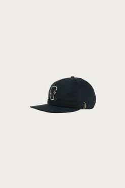 Accessories<Brain Dead Extended Strap 6 Panel Logohead Hat - Black