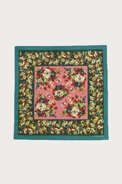 Accessories<Kapital Fastcolor Selvedge Bandanna (NADESHIKO-Champetre) - Turquoise