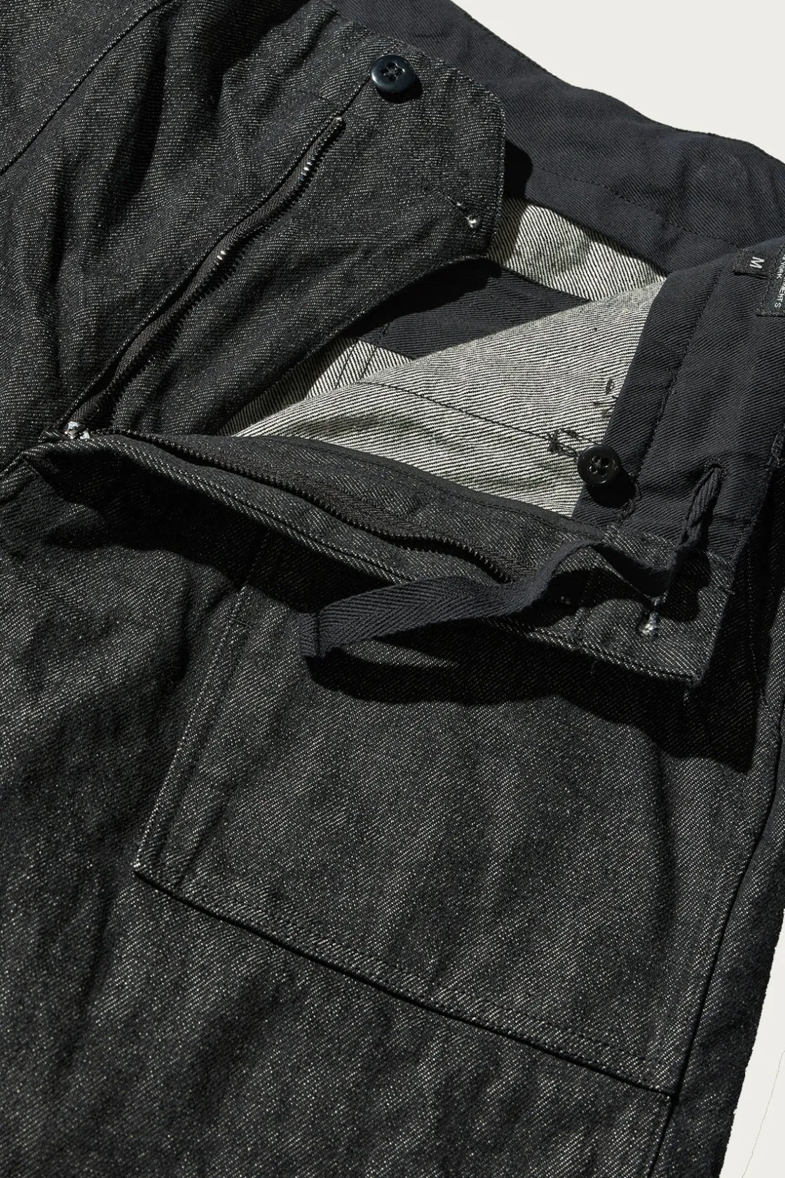 Pants<Engineered Garments Fatigue Pant - Black 14oz Cone Denim