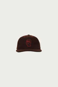 Accessories<Brain Dead Flannel Logo Head 6 Panel Hat - Brown