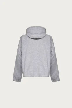 Tees And Sweats<MM6 Maison Margiela Flat Hem Hoodie - Heather Grey