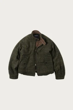 Coats, Jackets, And Vests<FrizmWORKS Fluffy Wool Harrington Jacket - Seaweed