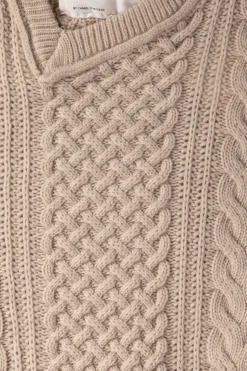 Sweaters<Camiel Fortgens Frankenstein Cable Knit - Natural Off-White