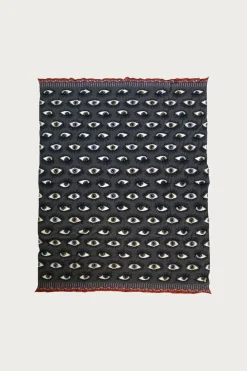 Accessories<Kapital Fulling Wool Blanket SPEAKEASY (Colorful) - Charcoal