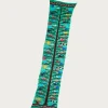 Accessories<Kapital Fulling Wool HAPPY Scarf BIRD TREE - Emerald