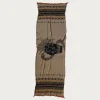 Accessories<Kapital Fulling Wool Scarf COPTIC SKULL - Beige