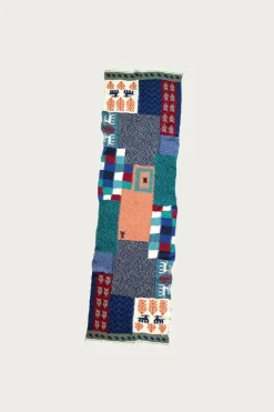 Accessories<Kapital Fulling Wool Scarf VILLAGE GABBEH - Turquoise