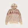 Sweaters<Kapital 5G Jacquard Knit Hood Sweater - Red