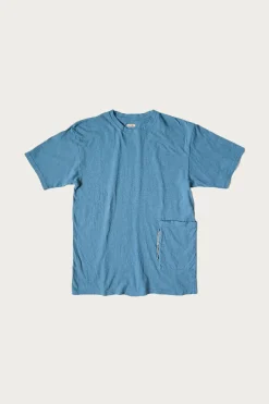 Tees And Sweats<Kapital Gauze Jersey BISCUIT Pocket T - Light Blue