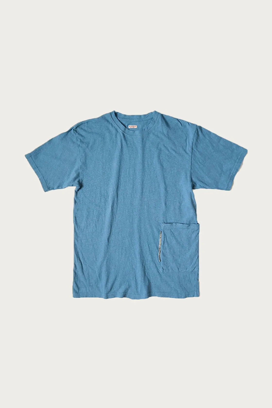 Tees And Sweats<Kapital Gauze Jersey BISCUIT Pocket T - Light Blue