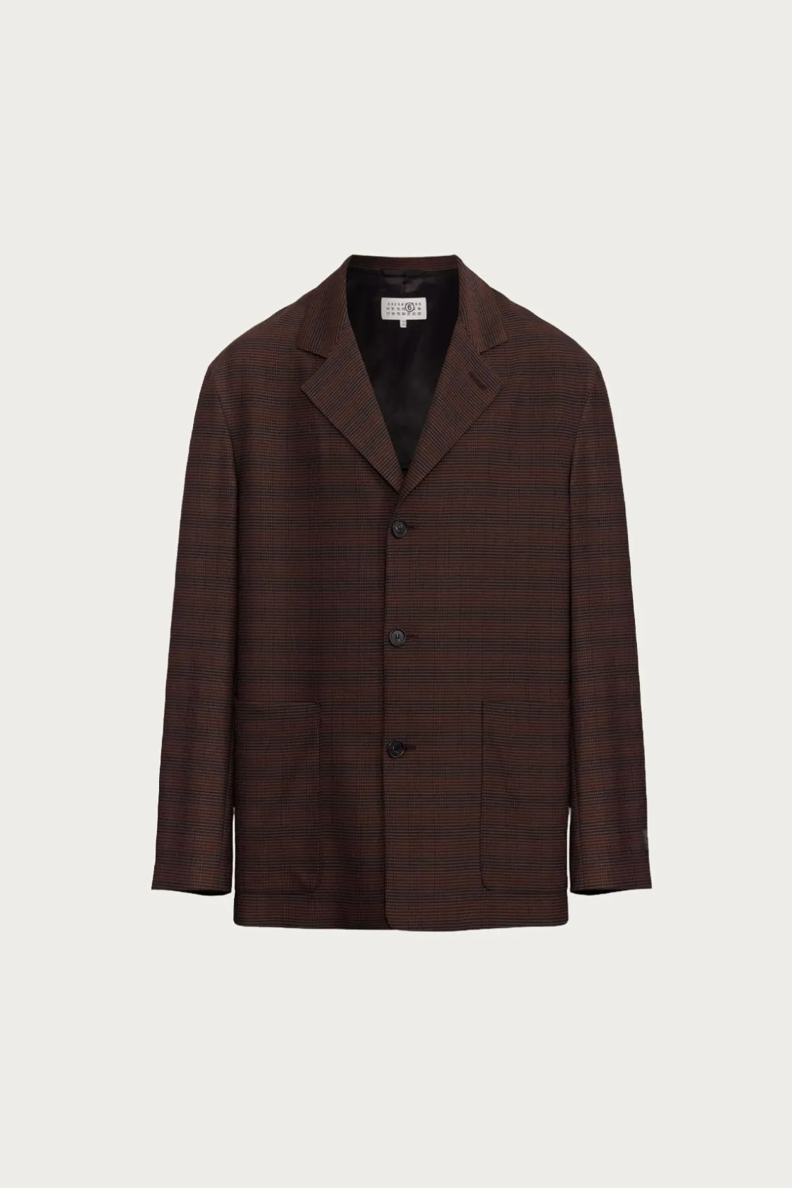 Coats, Jackets, And Vests<MM6 Maison Margiela Glen Plaid Sportscoat - Brown/Black