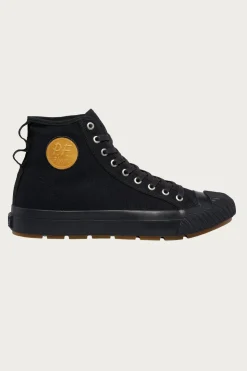 Footwear<P.F. Flyers Grounder Hi - Black/Black
