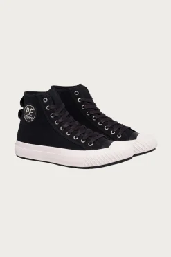 Footwear<P.F. Flyers Grounder Hi - Black/Sea Salt