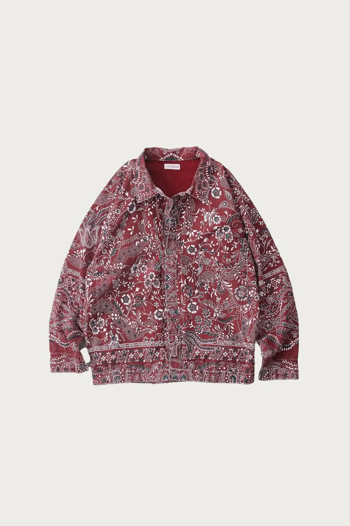 Coats, Jackets, And Vests<Niceness Gyan Bandana Trucker Jacket - Red