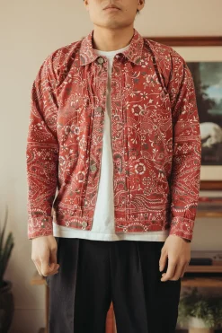 Coats, Jackets, And Vests<Niceness Gyan Bandana Trucker Jacket - Red
