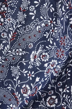 Coats, Jackets, And Vests<Niceness Gyan Bandana Trucker Jacket - Navy