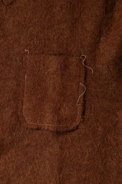 Sweaters<Camiel Fortgens Hairy Cardigan - Brown Mohair Wool