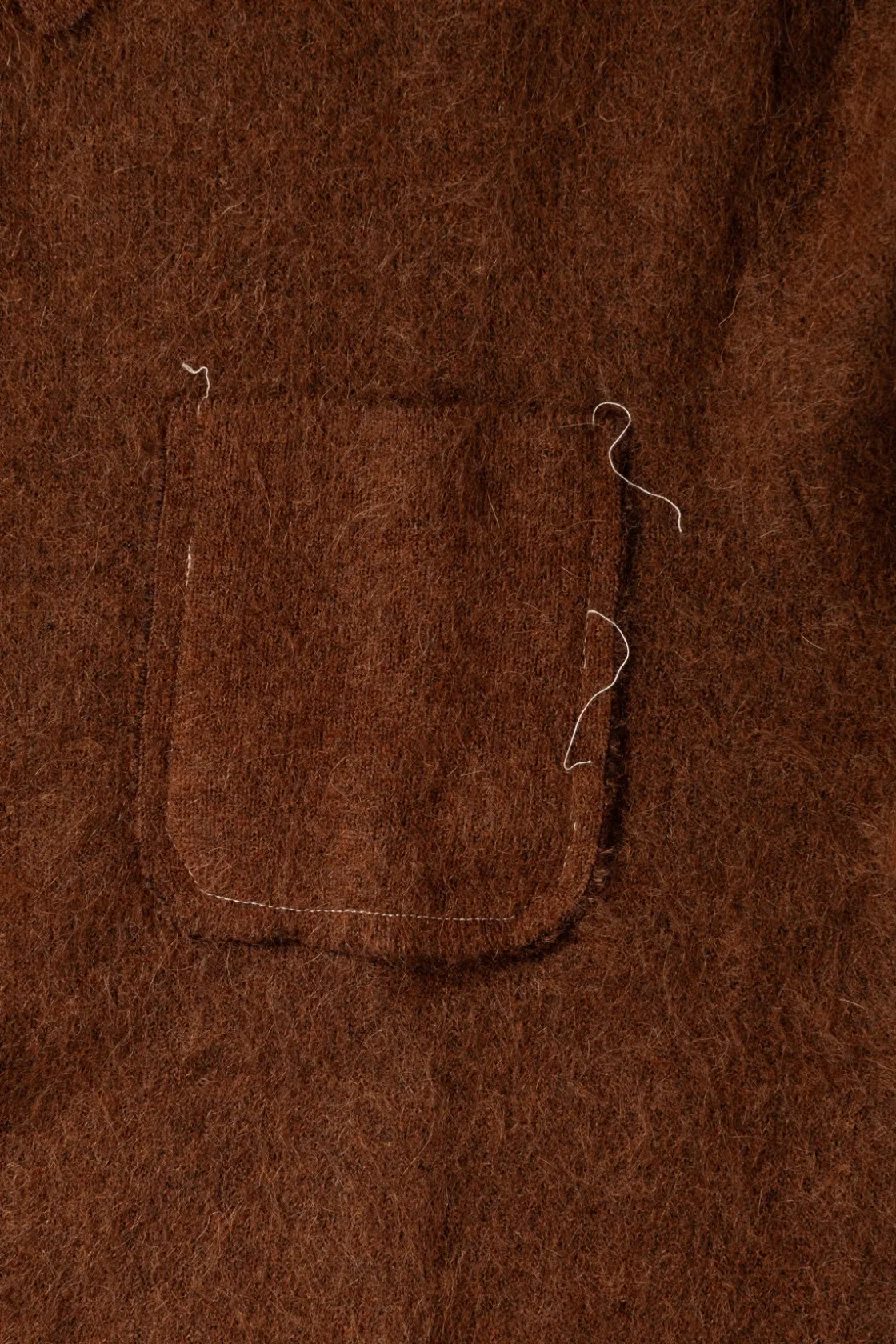 Sweaters<Camiel Fortgens Hairy Cardigan - Brown Mohair Wool