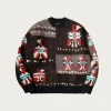 Sweaters<Kapital Hand Knit STD Cowichan Crew Sweater - Charcoal