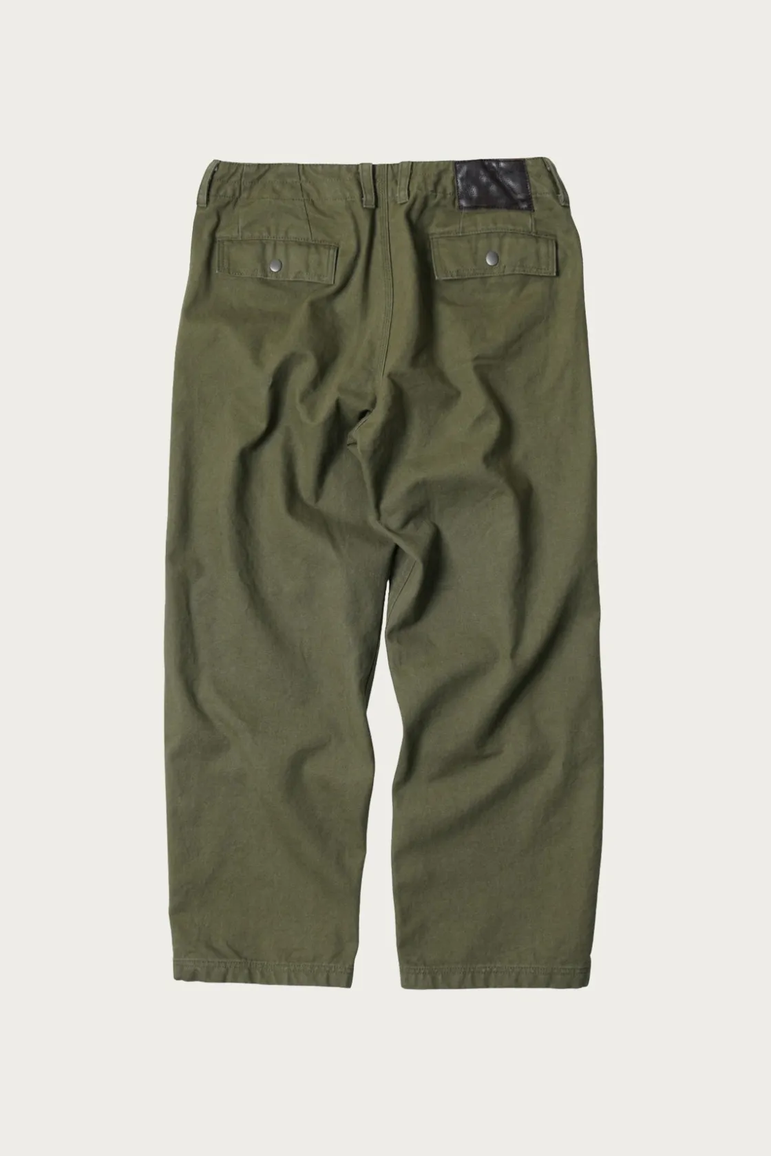 Pants<FrizmWORKS Heavy Canvas Destroyed Double Knee Pants - Olive