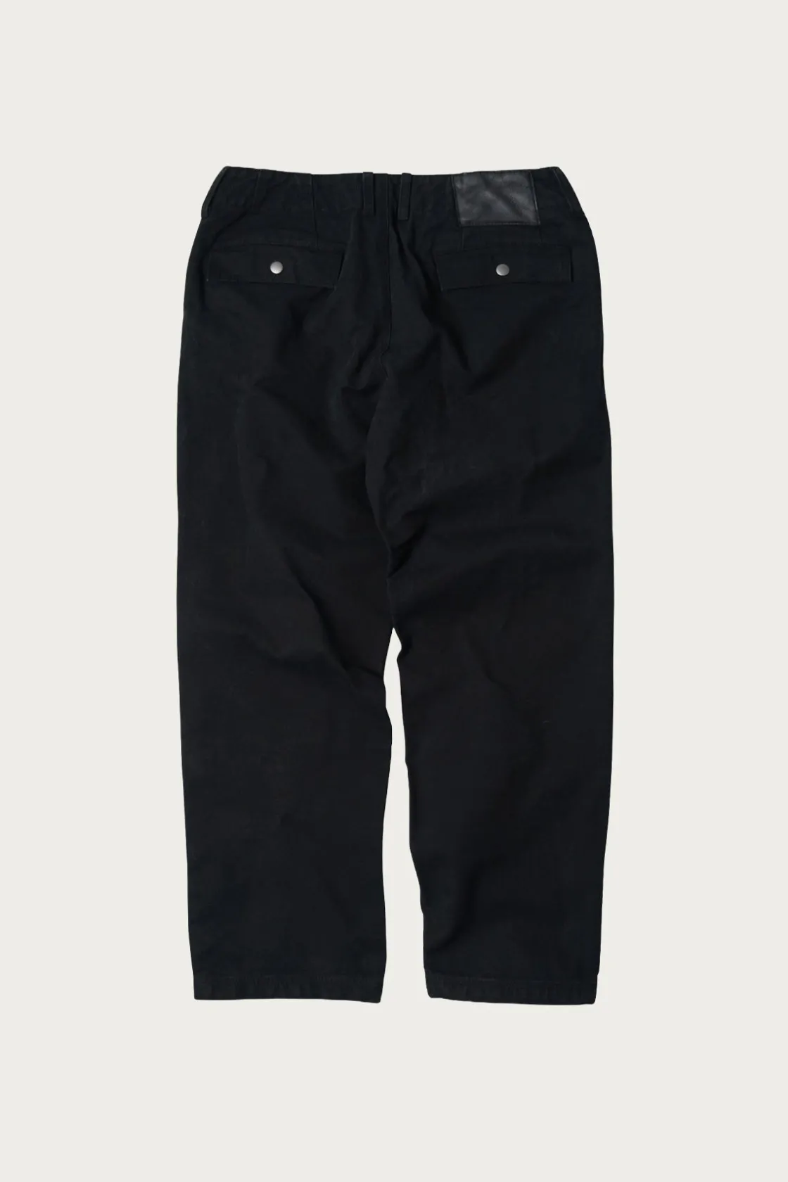 Pants<FrizmWORKS Heavy Canvas Destroyed Double Knee Pants - Black