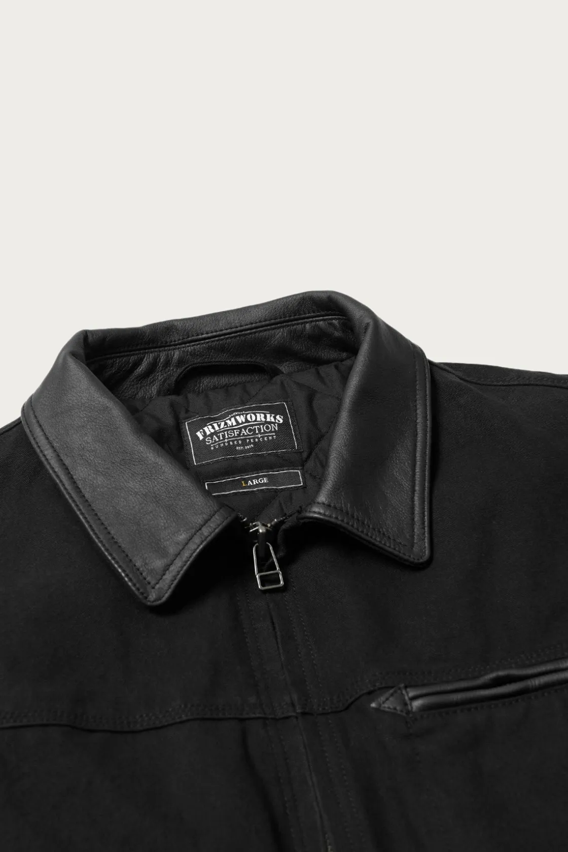 Coats, Jackets, And Vests<FrizmWORKS Heavy Canvas Destroyed Work Jacket - Black