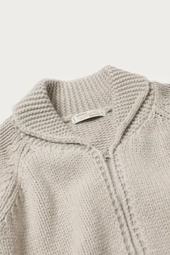 Sweaters<FrizmWORKS Heavy Cowichan Zipup Cardigan - Oatmeal