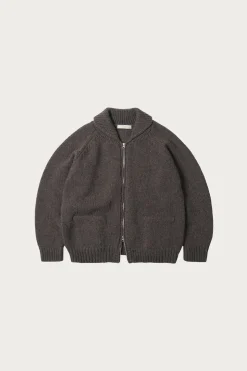 Sweaters<FrizmWORKS Heavy Cowichan Zipup Cardigan - Sephia