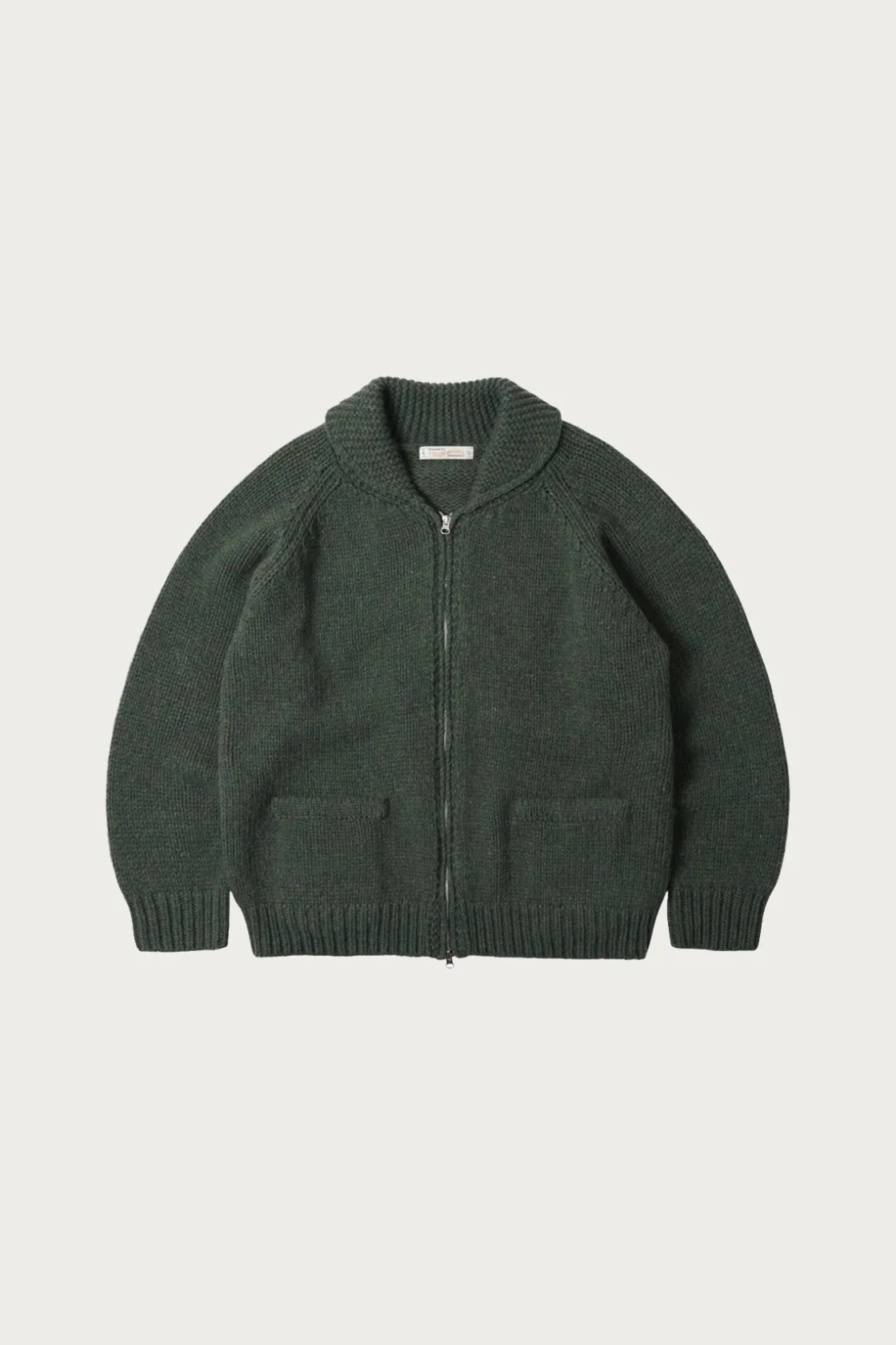 Sweaters<FrizmWORKS Heavy Cowichan Zipup Cardigan - Forest Green