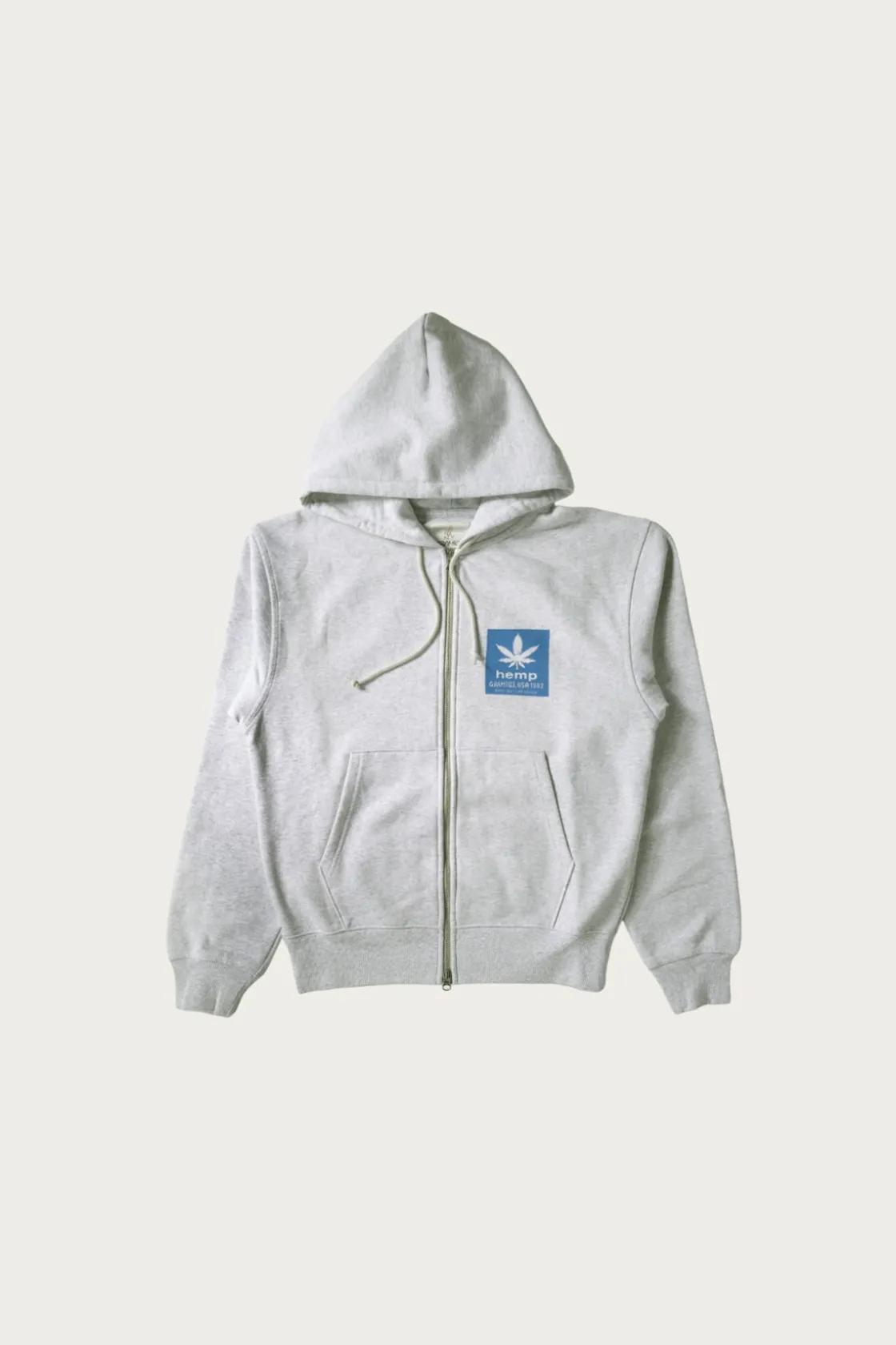 Tees And Sweats<Gramicci Hemp Zip Hooded Sweatshirt - Heather Ash