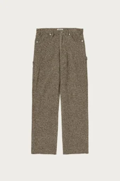 Pants<Auralee Homespun Tweed Painter Pants - Brown