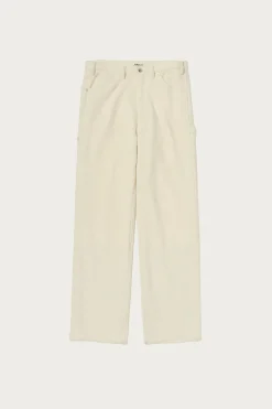 Pants<Auralee Homespun Tweed Painter Pants - Ivory White