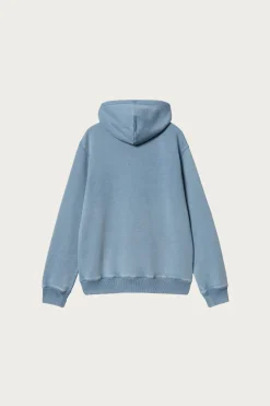 Tees And Sweats<Carhartt Work In Progress Hooded Ingo Sweat - Light Blue Garment Dyed