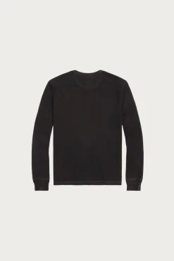 Shirts<RRL Indigo Jersey Henley Shirt - Sulfur Black