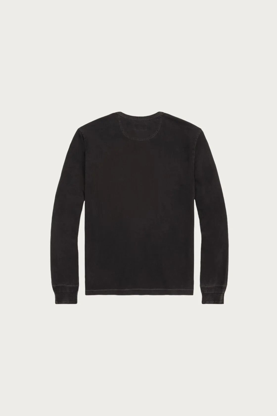 Shirts<RRL Indigo Jersey Henley Shirt - Sulfur Black