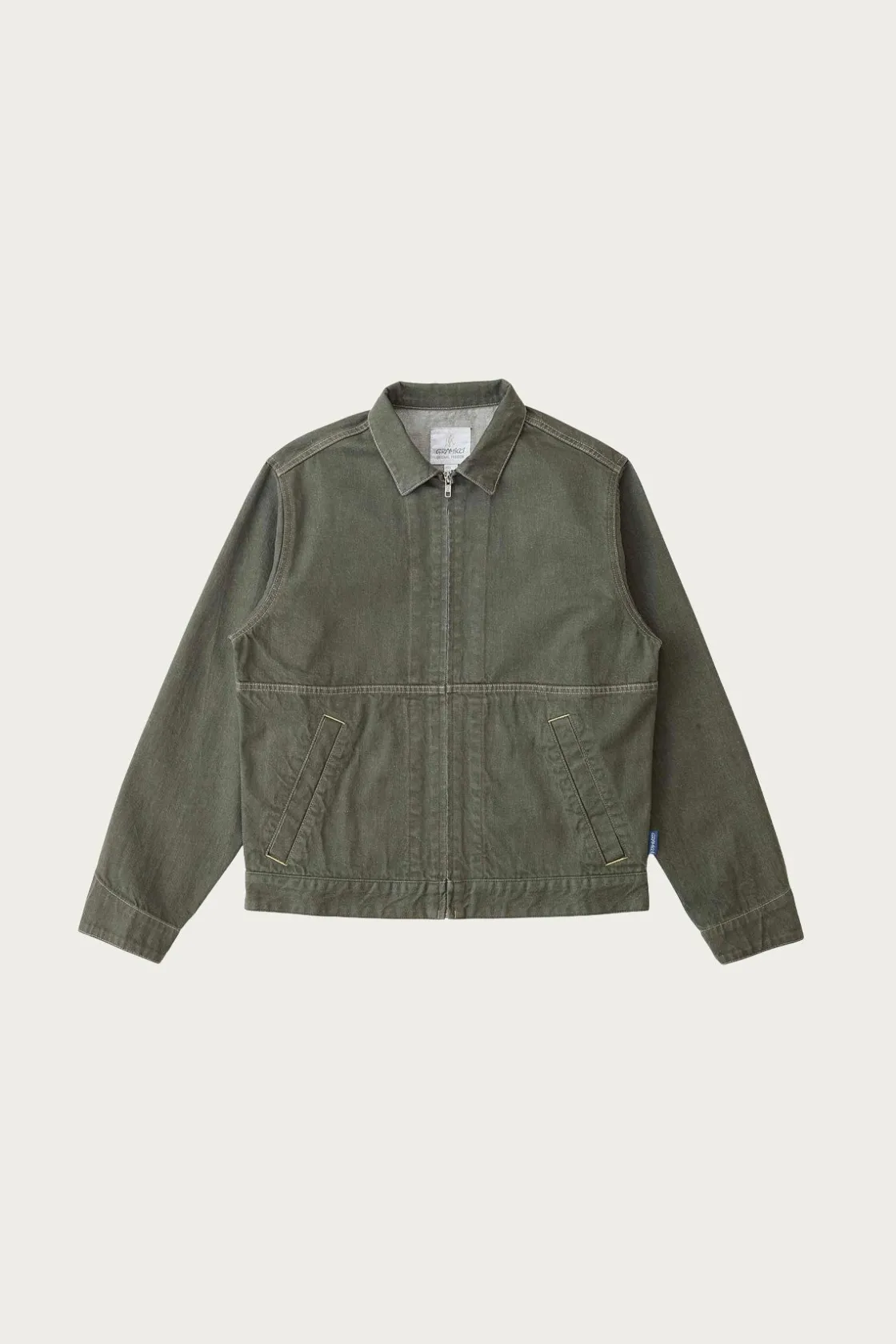 Coats, Jackets, And Vests<Gramicci Japanese Slub Denim Jacket - Dark Sage