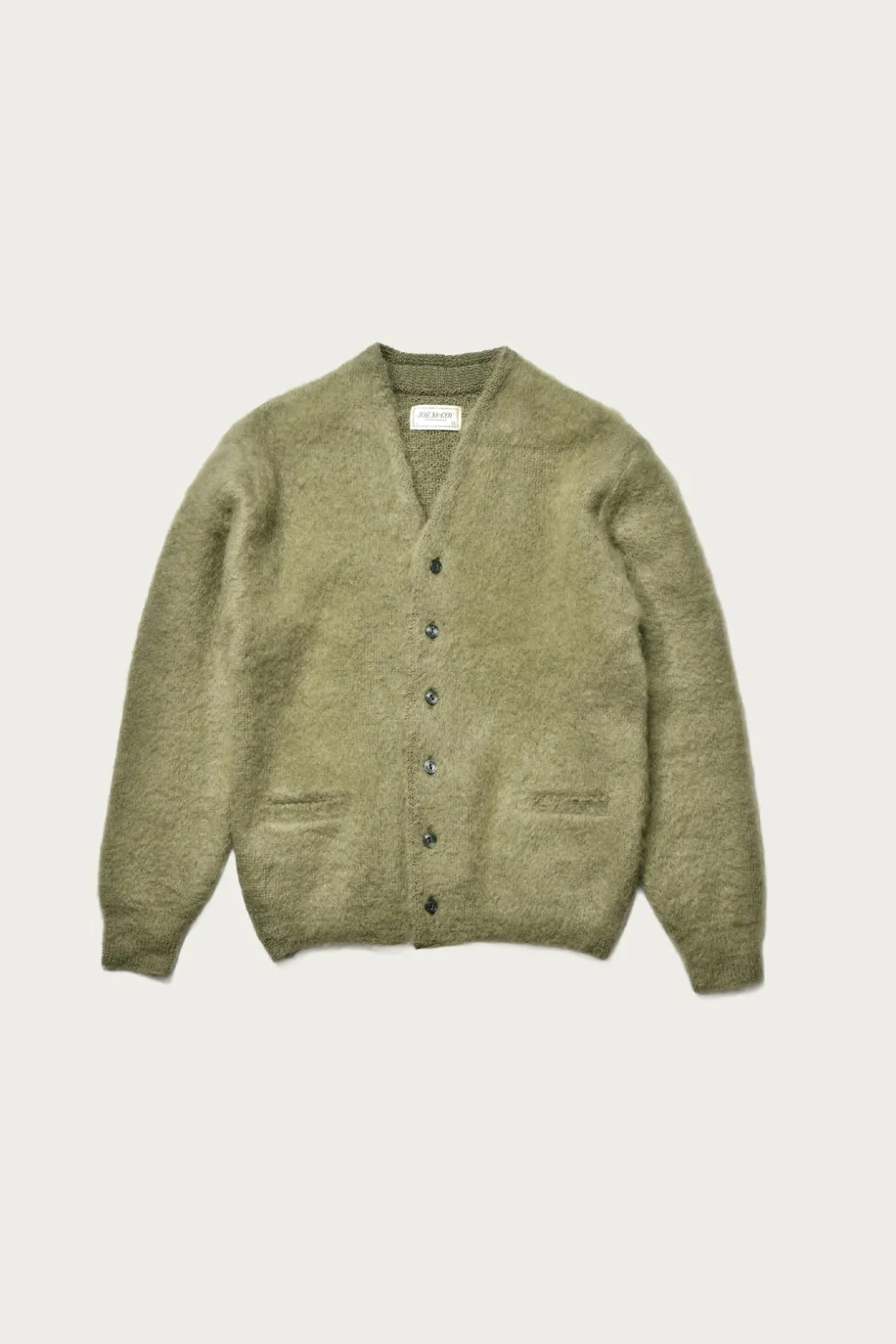 Sweaters<The Real McCoys JM Mohair Cardigan - Mint