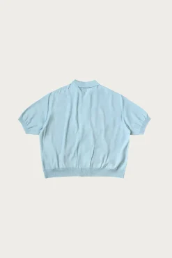 Shirts<Kapital Knit x 8oz Denim Coverall Polo Shirt - Sax