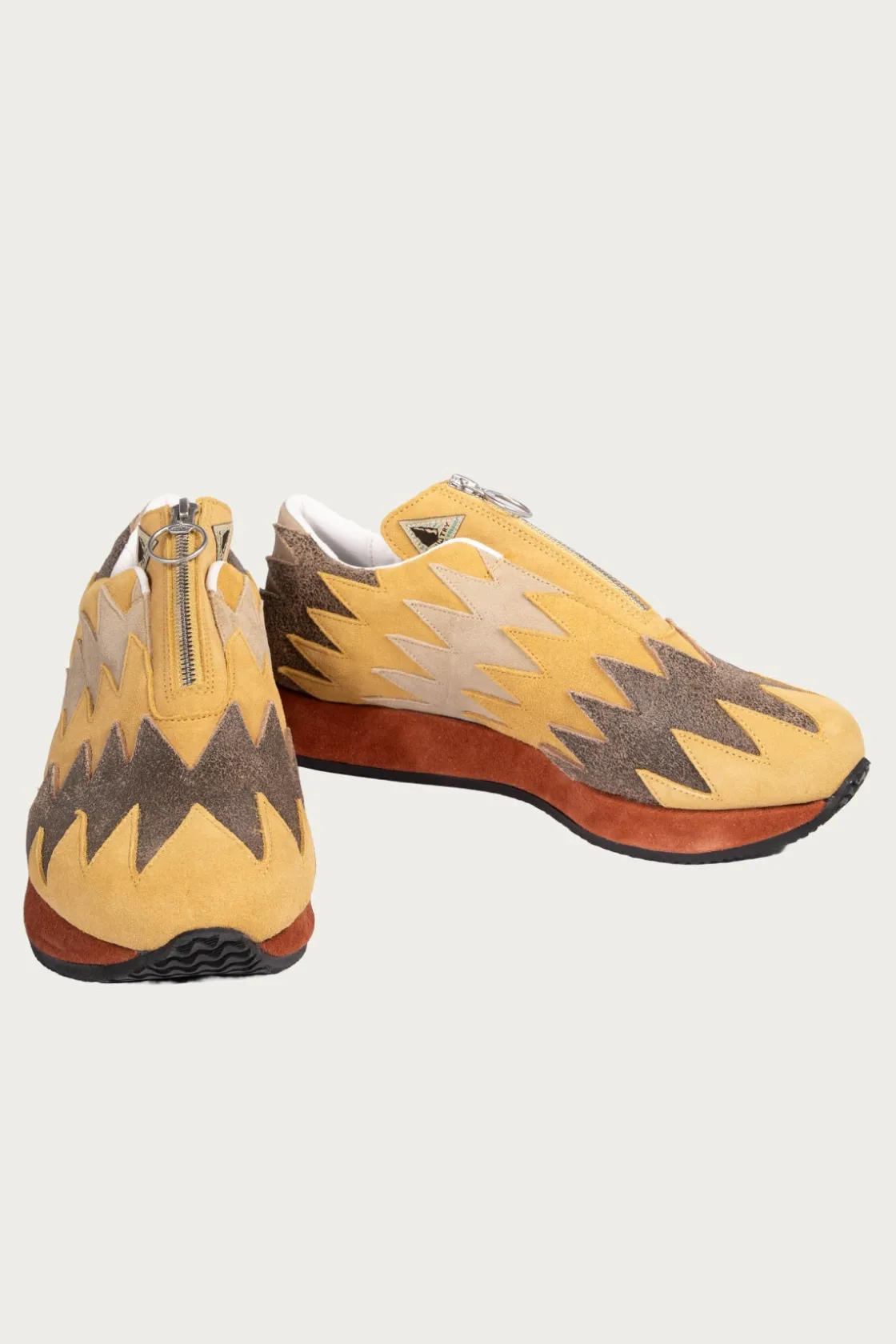 Footwear<Kapital Leather NAVAJO Spallow Sneaker - Mustard