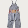 Pants<Kapital LIBERTY Hickoree AD Overall - Hickory