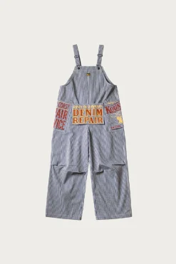 Pants<Kapital LIBERTY Hickoree AD Overall - Hickory