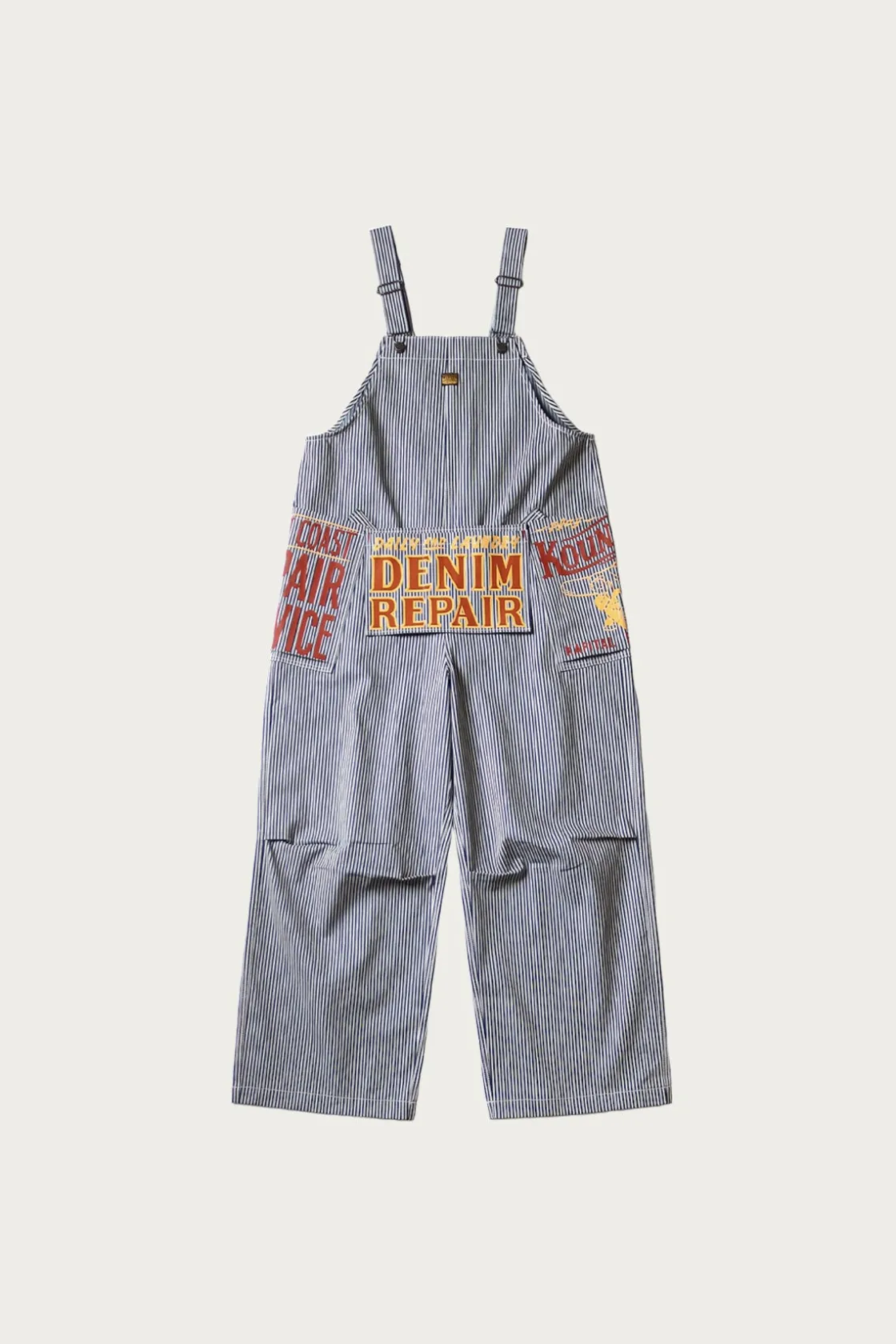 Pants<Kapital LIBERTY Hickoree AD Overall - Hickory