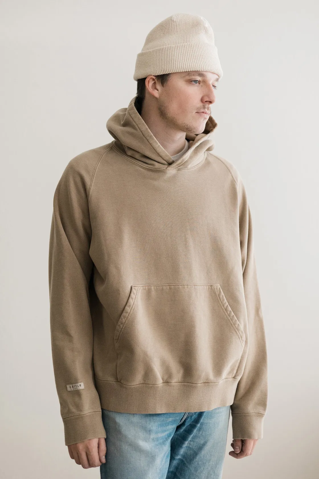 Tees And Sweats<Cottle Life Botanical Dye Hoodie - Coffee