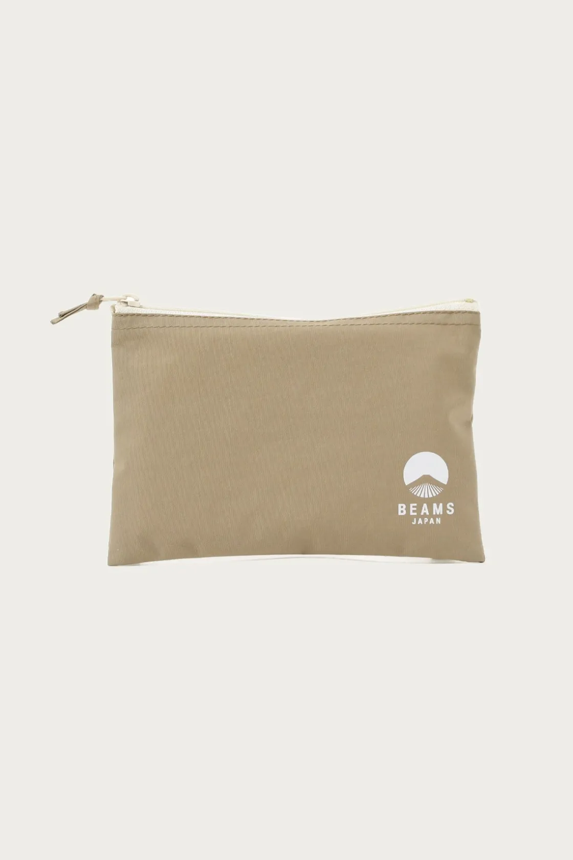 Accessories<Beams Japan Logo Flat Pouch A5 - Beige