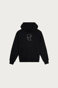 Tees And Sweats<Brain Dead Logo Head Hoodie - Black