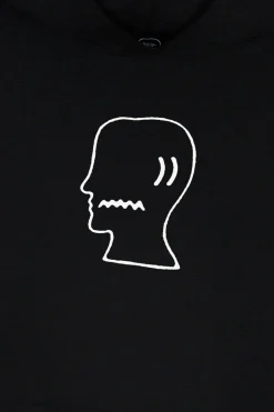Tees And Sweats<Brain Dead Logo Head Hoodie - Black