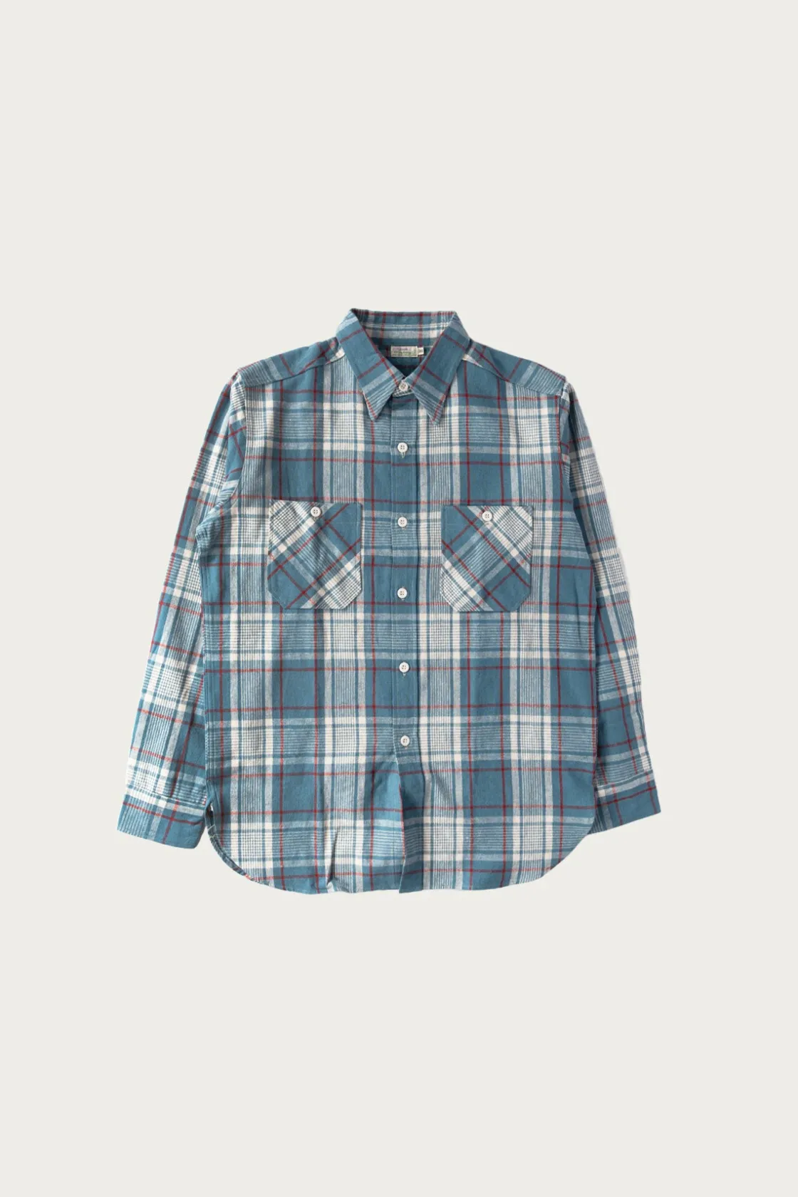 Shirts<Warehouse & Co. Longsleeve Large Check Workshirt - Sax